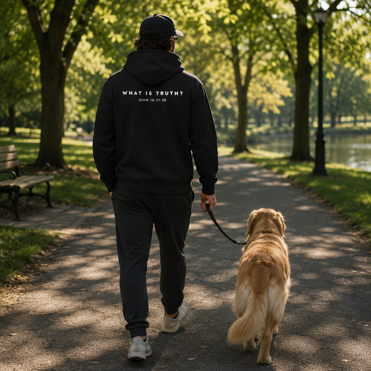 What Is Truth? Oversized Unisex Hoodie 100% Organic Cotton