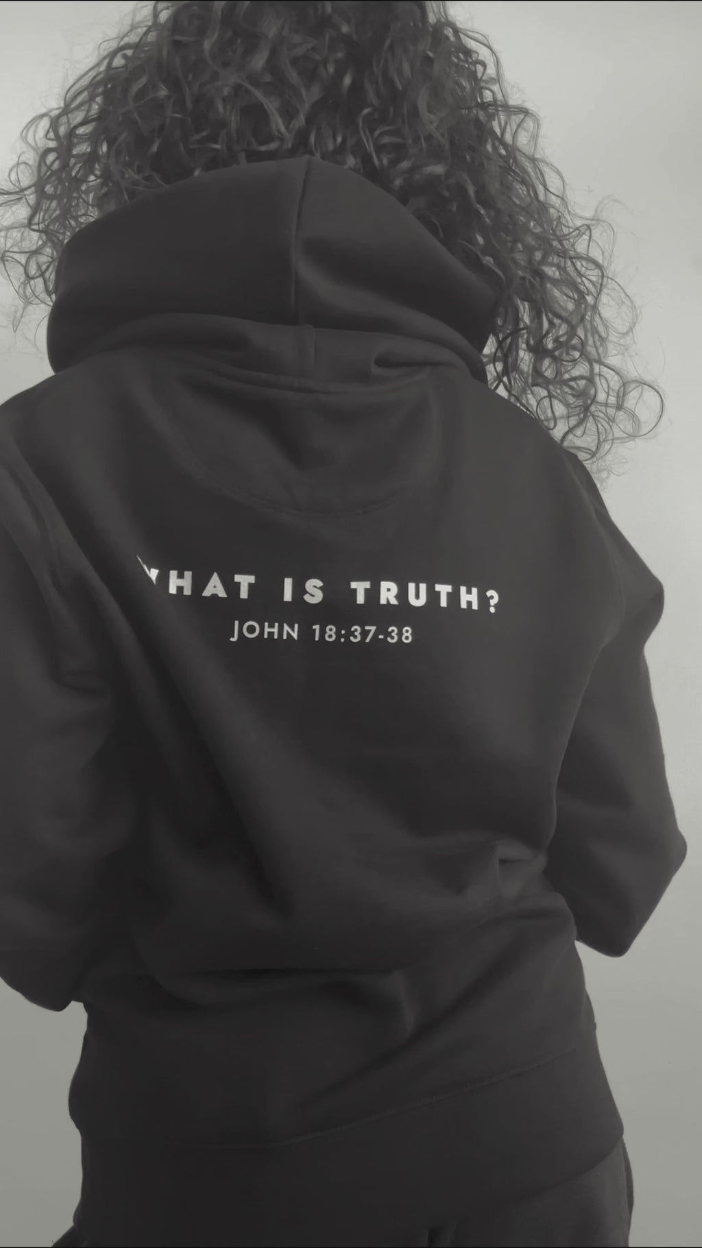What Is Truth? Oversized Unisex Hoodie 100% Organic Cotton