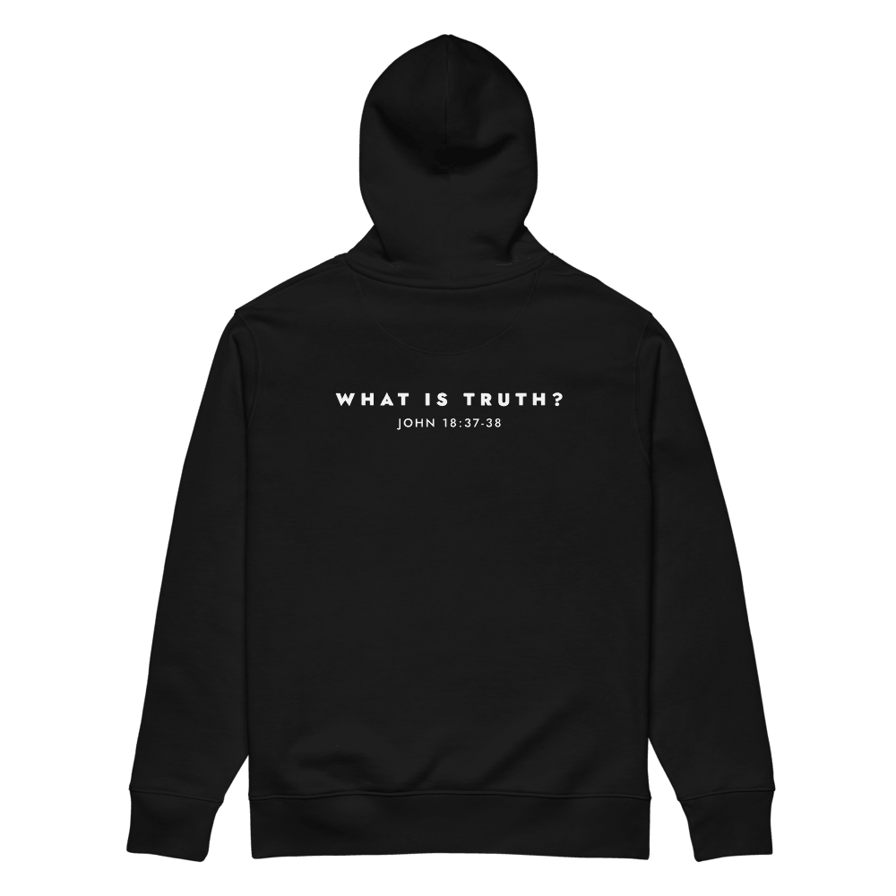 What Is Truth? Oversized Unisex Hoodie 100% Organic Cotton